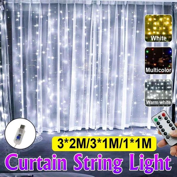 

curtain light fairy string lights hanging wall lamp led strip with remote controller for bedroom living room garden party weddin strips