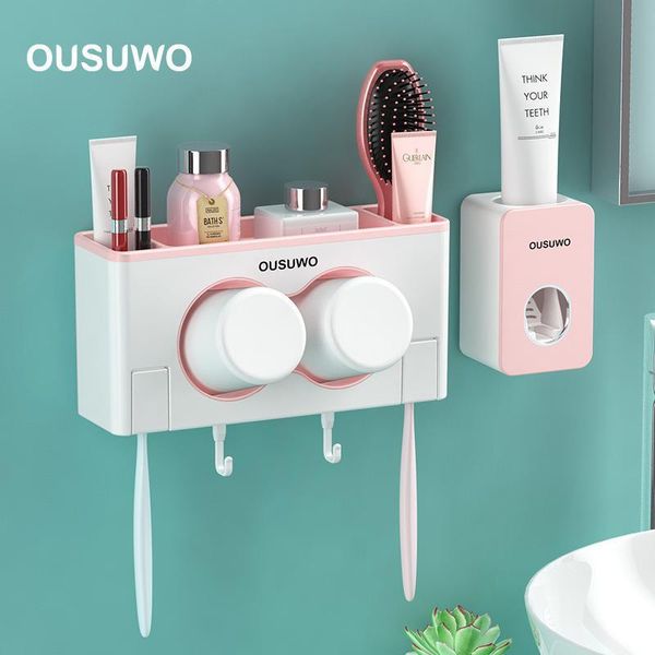 

creative mouthwash cup toothbrush holder set rack box couple holders