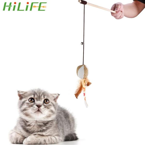 

cat catcher teaser stick with bird feather pet products supplies toys ball mouse