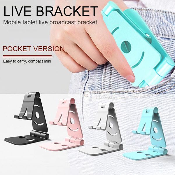 

cell phone mounts & holders mini holder portable deskstand tabletablet slacker stents foldable smartphone bracket for