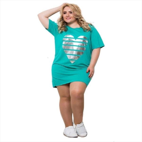 

fashion vestidos plus size women dress summer 6xl o neck casual straight party knee dresses, Black;gray