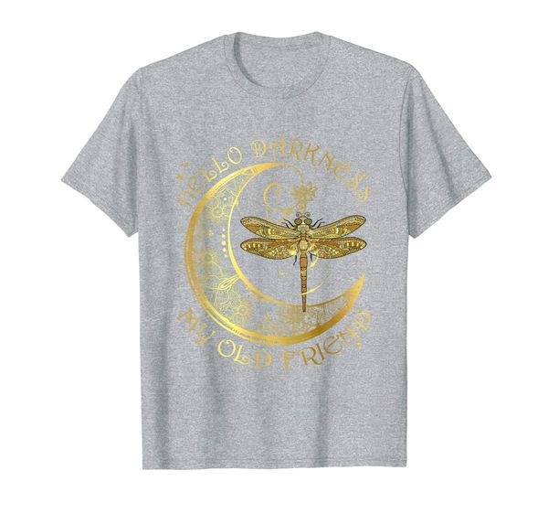 

Hello Darkness My Old Friend Moon and Dragonfly T-Shirt, Mainly pictures