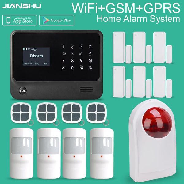 

home security gsm wifi gprs sms burglar alarm system ift/ scene setting intruder contact id professional systems