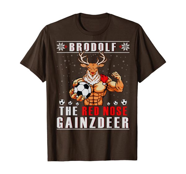 

brodolf the red nose gainzdeer t-shirt, White;black