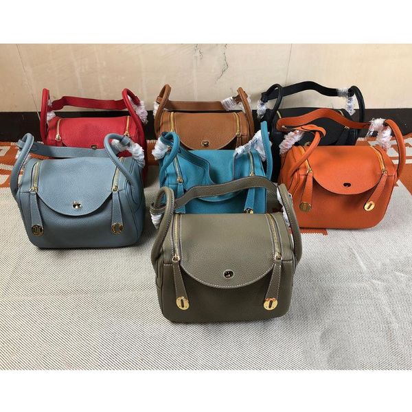 

evening bags with fashion first layer cowhide simplicity lychee pattern solid color genuine leather one shoulder handbag