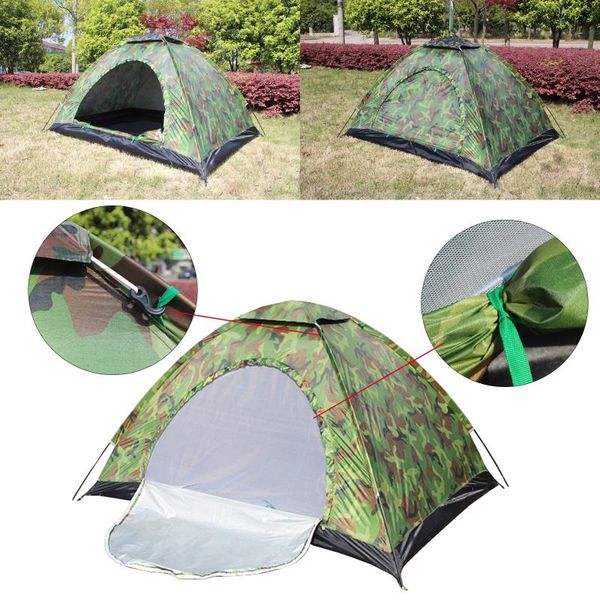 

tents and shelters outdoor dome camping tent anti-ultraviolet camouflage waterproof on foot adventure sun shelter