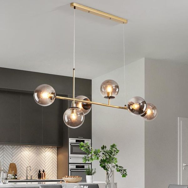 

pendant lamps luxury lights glass lamp bedroom lighting fixtures grey nordic designer gold black led bulbs cord e27 ac