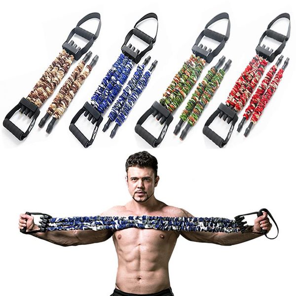 

adjustable chest expander arm training elastic pull-rope removable fitness home workouts gym latex resistance bands rope unisex