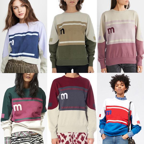 

hoodies autumn and winter women's stitching contrast color sweatshirt long-sleeved flocking printed shirt n5a1, Black