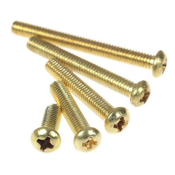 

other home decor 10pcs m4 copper machine screws pan head brass
