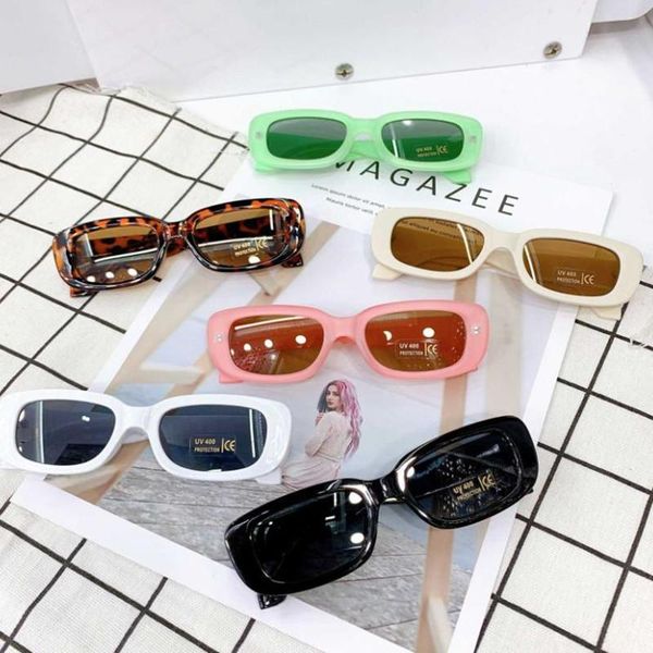 

toddlers small frame round sunglasses boys girls solid color vintage uv protection leopard print casual glasses caps & hats, Yellow