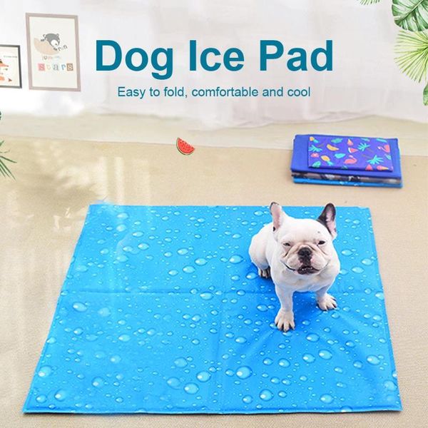 

kennels & pens pvc heat relief pet cooling cushion soft cold gel pad cool down comfortable dog mat puppy cat bed