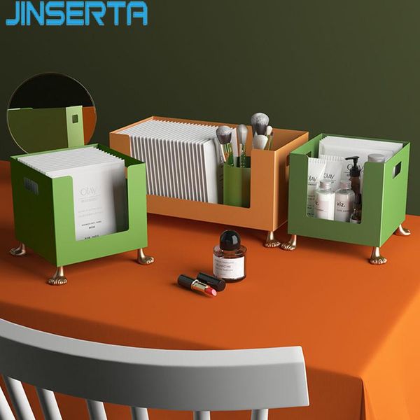 

kitchen storage & organization jinserta metal cosmetic box large capacity makeup skincare mask organizer luxury iron desksundries decora