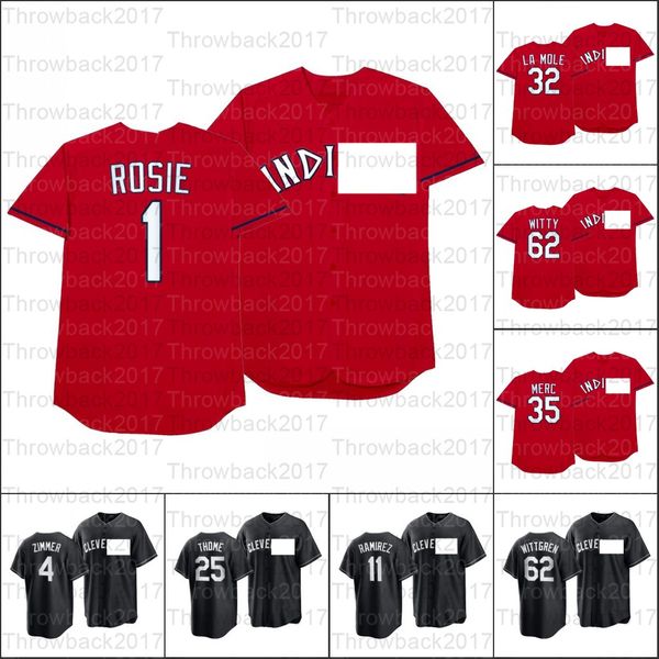 

2021 players' weekend all black fashion jerseys 41 carlos santana 10 jake bauers 66 yasiel puig 2 leonys martin 25 jim thome 7 kenny lo, Blue;black