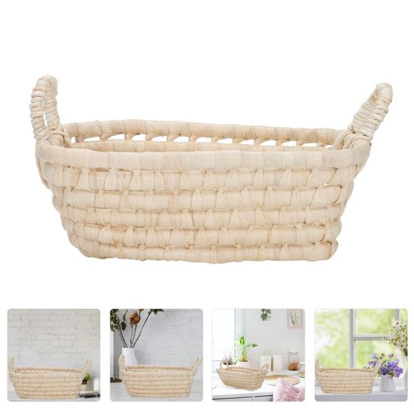 

storage baskets 1pc hand-woven fruits basket simple home decorative