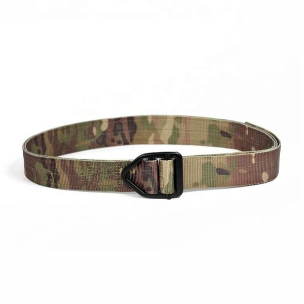 

waist support outdoor camouflage multi-function casual strap nylon tactical trainer belt for hunting trainning accessories, Black;gray