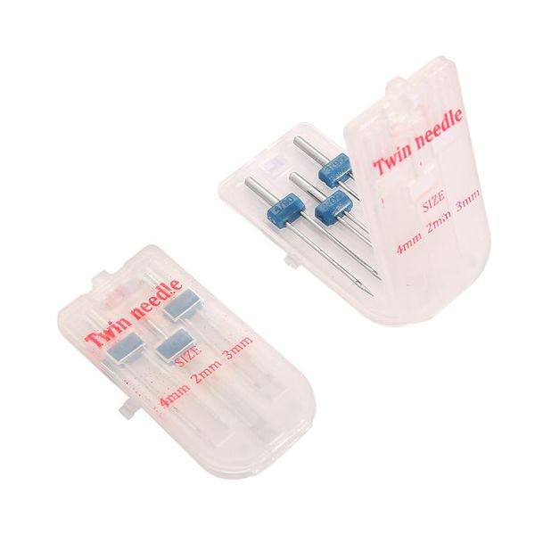 

1set 3 sizes twin needles and wrinkled 9 grooves sewing presser foot for machine size 2 4mm multifunctional fittings notions & tools, Black