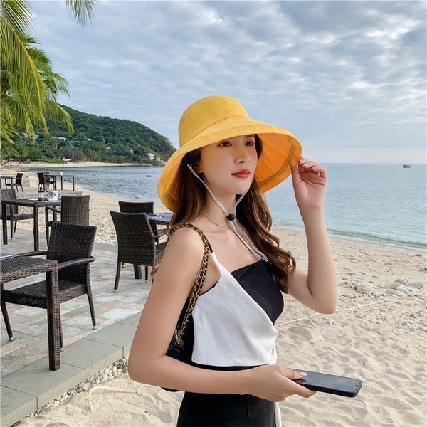 

2021 tourist beach wide brim hats simple love embroidery fashion designers caps spring and summer womens soft sun hat wholesale women cap, Blue;gray