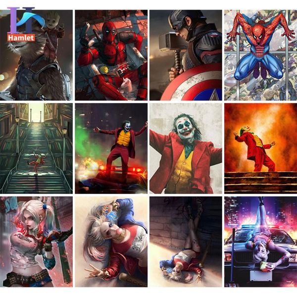 

paintings painting by numbers adults diy drop multi size film television hero figure acrylic handicraft arts house decor art gift