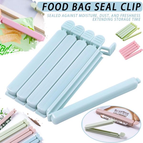 

storage bags 5pcs bag clips househould snack sealing clamp kitchen tool wxv sale