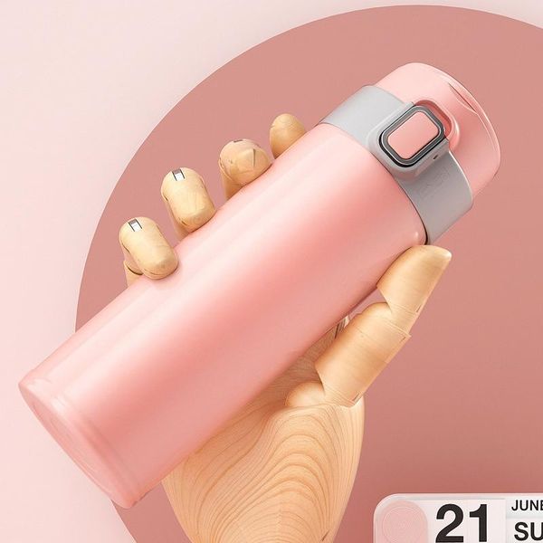 

water bottles 2pcs stainless steel bottle 480ml/16oz bouncing