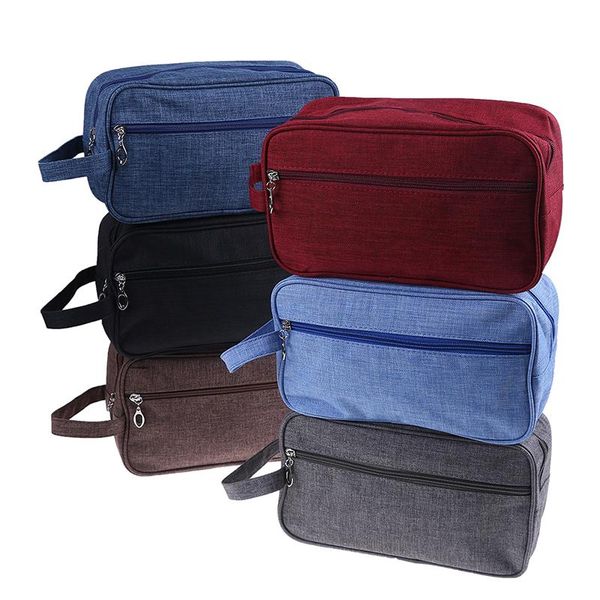 

solid color portable toiletry bag cosmetic women beauty case make up organizer travel kits drop bags & cases