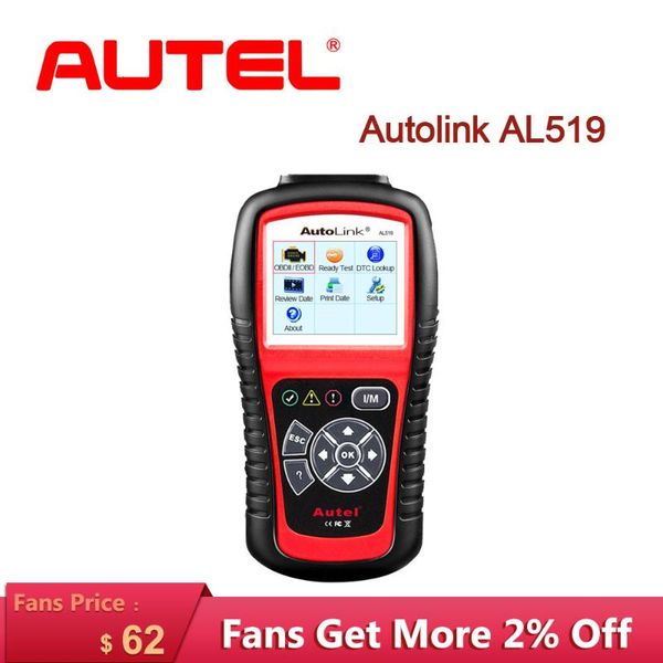 

code readers & scan tools autel autolink al519 obd2 eobd automotivo automotriz automotive auto scanner diagnostic tool obd 2 car