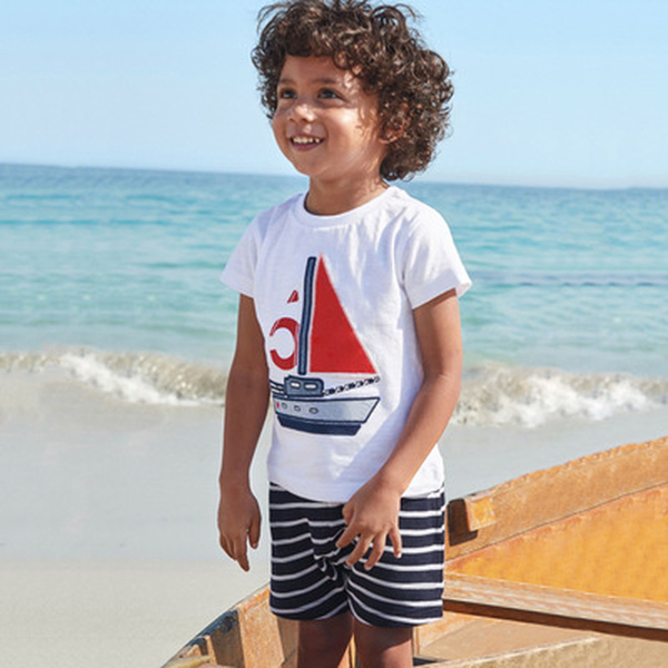 

boys suits summer 2022 new short-sleeved children 0-7 years old male baby casual fashion popular suits, White