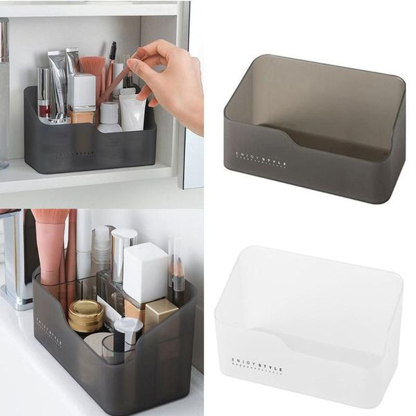 

storage boxes & bins bathroom supplies table organizer plastic makeup deskbox case cosmetic