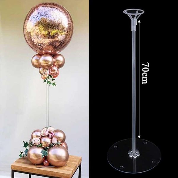 

party decoration 70cm wedding table balloon stand balloons column plastic holder support base floating decorations events birthday supplies
