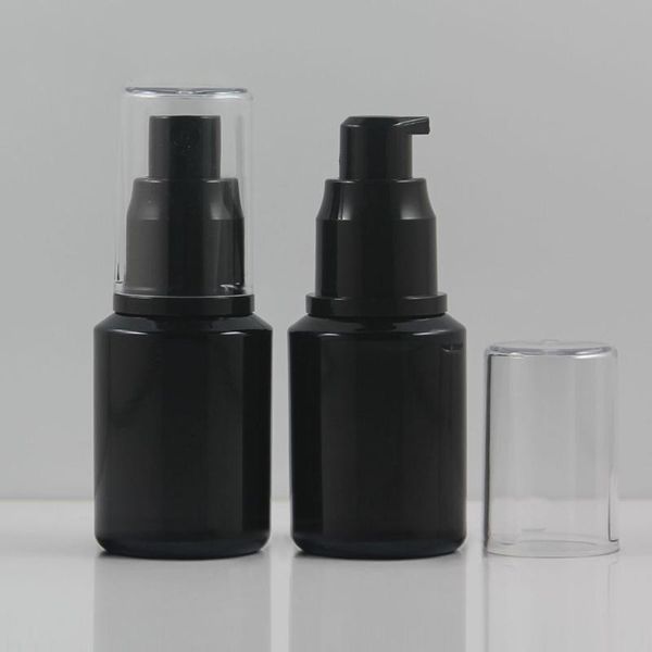 

storage bottles & jars 50pcs/lot black glass spray bottle,30ml lotion pump container
