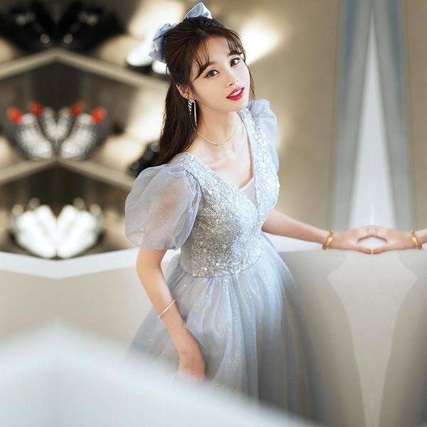 

ethnic clothing exquisite sequins evening dresses 2021 women fairy long a-line lace up party gowns, Red