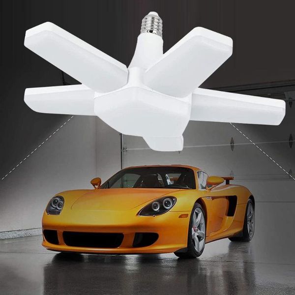 

leaf e26/e27 deformable folding bright led light workshop garage ceiling lamp lights