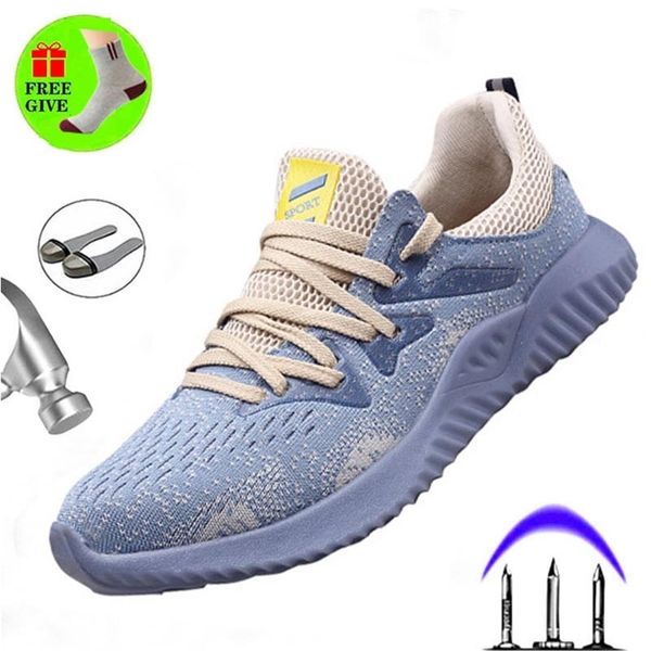 

light beef tendon bottom men's work boots summer breathable deodorant steel toe cap safety shoes anti-smashing stab shoes 210923, Black
