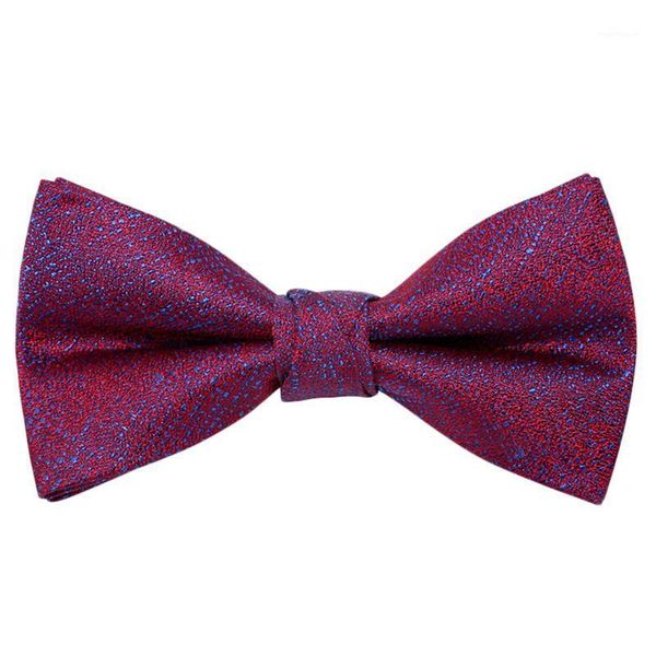 

2021 new rose red men's bowtie two layer groom wedding butterfly bow tie geat for party gift box1, Black;gray
