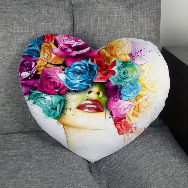 Federa per cuscino personalizzata Patrice Murciano Dipinti Cuore Copertura Cerniera Federa Dakimakura Matrimonio Home Office Decorativo Regalo fai da te