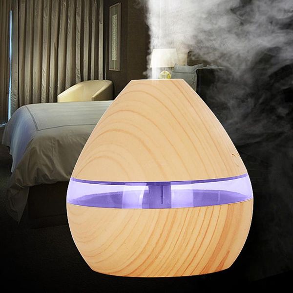 

humidifiers electric humidifier essential aroma oil diffuser ultrasonic wood grain air usb mini mist maker#c