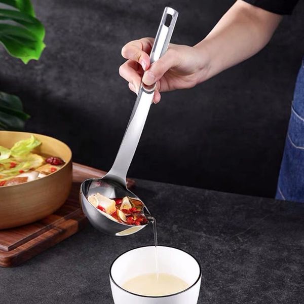 

spoons kitchenware stainless steel grease spoon oil soup separation artifact pot slotted mesh drain