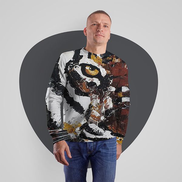 

color eye design 3d printing hoodie visual impact party punk gothic round neck american sweatshirt hoodie, Black