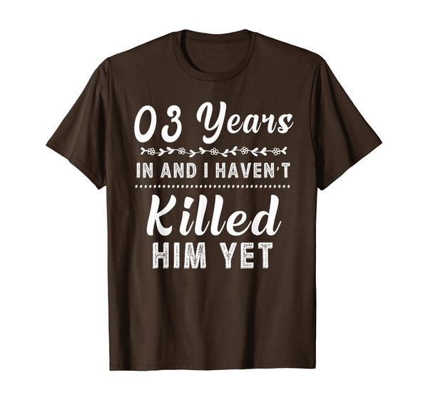 

3 years in shirt. 3rd year wedding anniversary gift idea, White;black