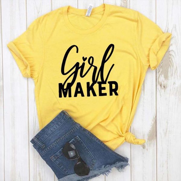 

and women girl maker letter men t shirts print womens short sleeve o neck loose ladies causal tee clothes, White;black