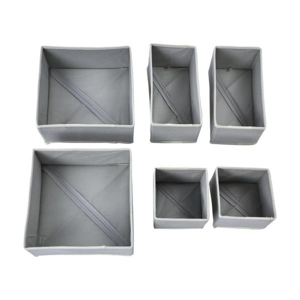 

storage drawers 6pcs / set underwear box closet organizer for bra ties socks