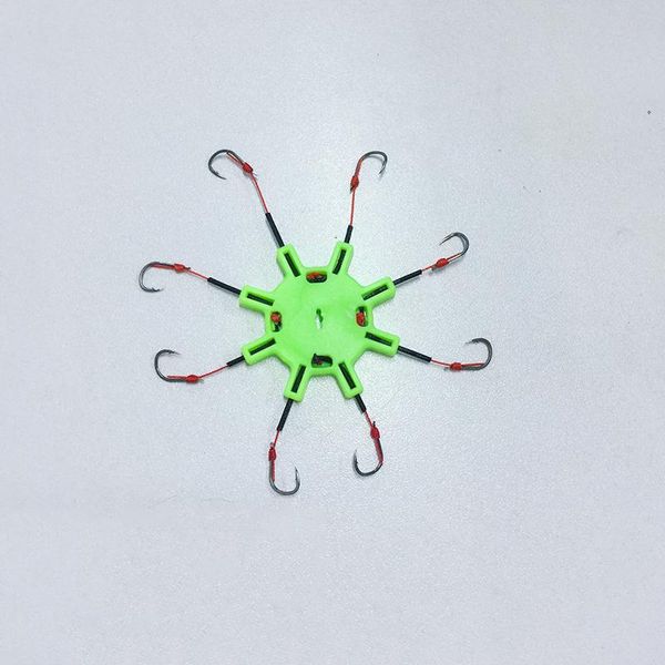 

pieces/lot fishing hooks with 8 ocean barb lure spoon tackle accessories