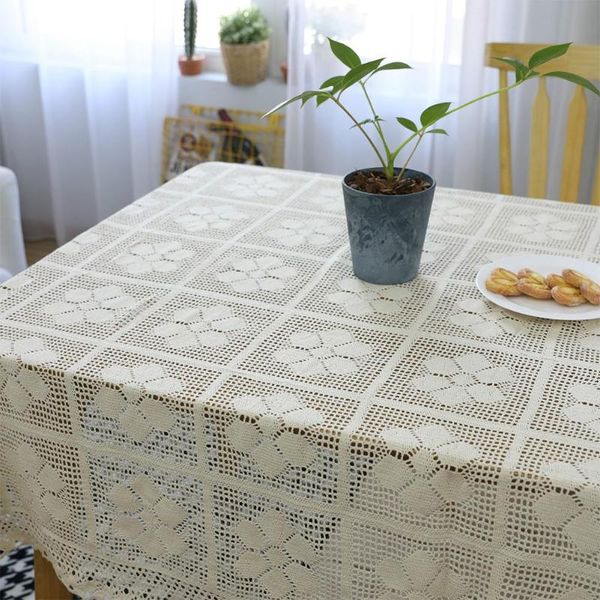 

table cloth vintage crochet tablecloth decorative cover for kitchen dinning pub bedside tablesheet decoration
