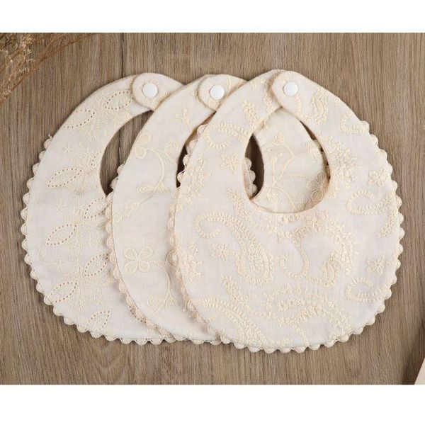 

born baby boys girls embroidery saliva towel kids toddler feeding burp cloth cotton bib scarf bibs & cloths