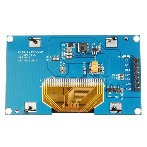 

smart home control 2.42 inches oled display module spi serial port 201a 12864 lcd for mp3 feature phone liquid crystal screen sale