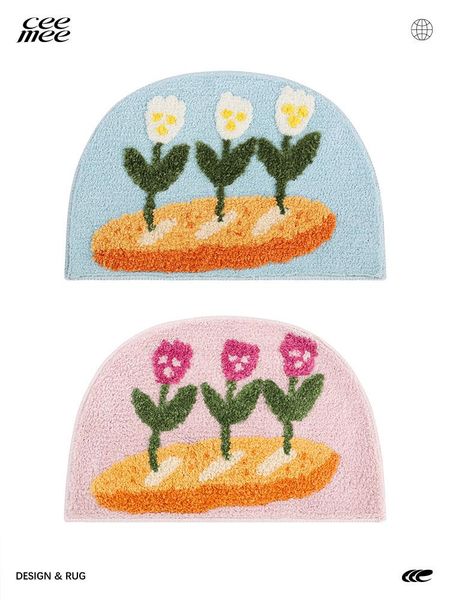 

carpets artist cooperation carpet bedroom door mat household flower plush ins style decor rugs and for home living room