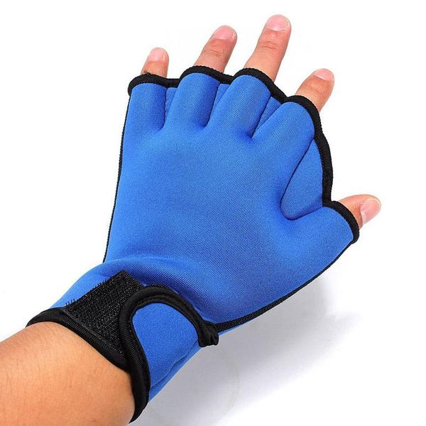 

fins & gloves durable adults adjustable frog webbed surfing aid half finger fingerless swimming diving training equipment