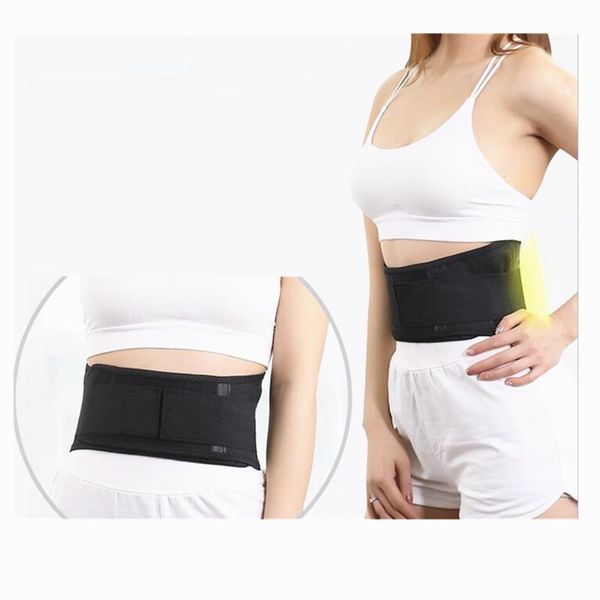 

black self-heating belt pain relief waist support back, Black;gray