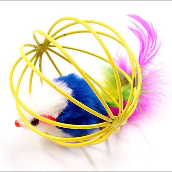 

small animal supplies gift lovely pet ball cat kitten toy funny mouse play toys for cats random color